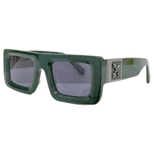 Солнцезащитные очки Off White Big Logo On Temples "Green"