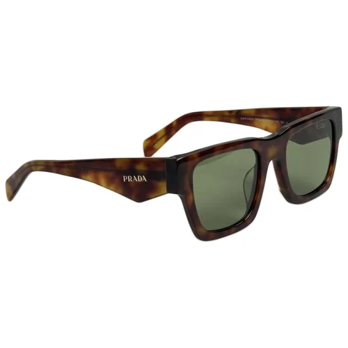 Солнцезащитные очки Prada Temples With Logo Inscription On Temples "Brown/Green"