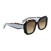 Солнцезащитные очки Prada Frame With Cut Edges "Brown/Blue"