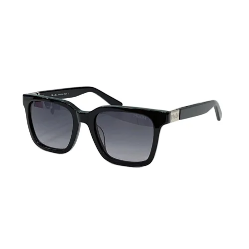 Солнцезащитные очки Prada Frame With Small Gold Rectangle "Black"