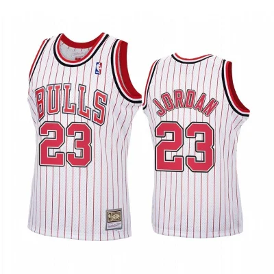 Баскетбольная Джерси Mitchell And Ness Chicago Bulls №23 Michael Jordan "White/Red" фото № 2