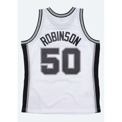 Баскетбольная Джерси Mitchell And Ness San Antonio Spurs №50 David Robinson "White" фото № 2