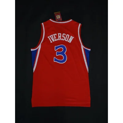 Баскетбольная Джерси NBA Philadelphia 76ers №3 Allen Iverson "Red" фото № 4 Баскетбольная Джерси NBA Philadelphia 76ers №3 Allen Iverson "Red" фото № 4
