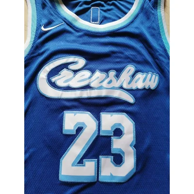 Баскетбольная Джерси Nike Los Angeles Lakers 19-20 №23 LeBron James "Blue" фото № 8