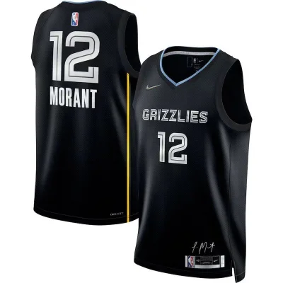Баскетбольная Джерси Nike Memphis Grizzlies MVP №12 Ja Morant "Black" фото № 2