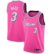 Баскетбольная Джерси Nike Miami Heat 18-19 №3 Dwyane Wade "Pink"