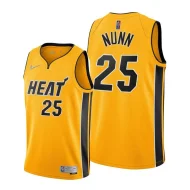 Баскетбольная Джерси Nike Miami Heat 20-21 №25 Kendrick Nunn "Yellow"