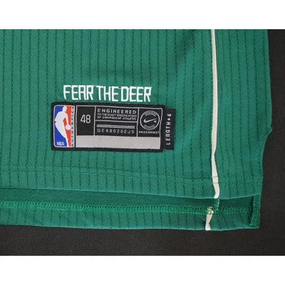 Баскетбольная Джерси Nike X NBA Milwaukee Bucks 17-18 №34 Giannis Antetokounmpo "Green" фото № 3 Баскетбольная Джерси Nike X NBA Milwaukee Bucks 17-18 №34 Giannis Antetokounmpo "Green" фото № 3