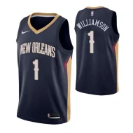 Баскетбольная Джерси Nike New Orleans Pelicans №1 Zion Williamson "Blue/Black"