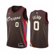 Баскетбольная Джерси Nike Portland Trail Blazers 20-21 №0 Damian Lillard "Brown"