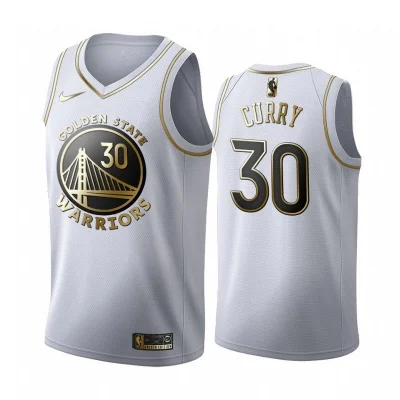 Баскетбольная Джерси Nike Golden State Warriors 19-20 №30 Stephen Curry "White" фото № 2