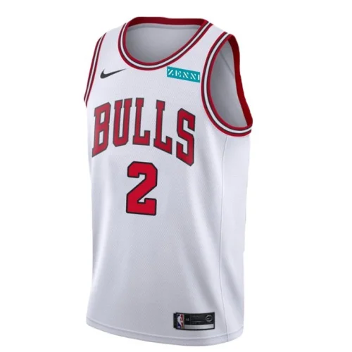 Баскетбольная Джерси Nike X NBA Chicago Bulls 21-22 №2 Lonzo Ball "White"