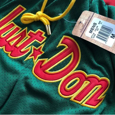 Баскетбольные Шорты Just Don Oklahoma City Thunder "Green/Red" фото № 2