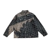 Джинсовая Куртка Balenciaga With Text Print "Black"