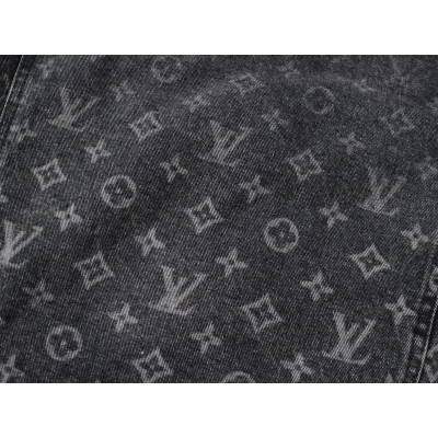 Джинсовая Куртка Louis Vuitton Half Filled With Logos "Black/Gray" фото № 2