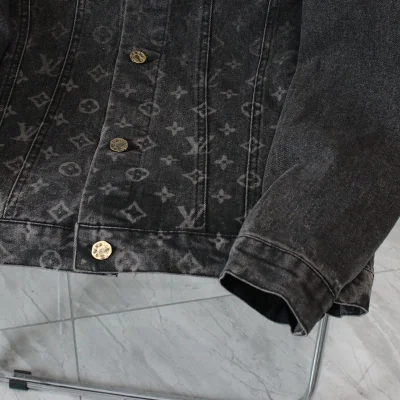 Джинсовая Куртка Louis Vuitton Half Filled With Logos "Black/Gray" фото № 3