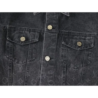 Джинсовая Куртка Louis Vuitton Half Filled With Logos "Black/Gray" фото № 5