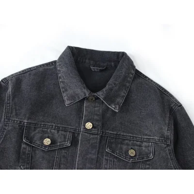 Джинсовая Куртка Louis Vuitton Half Filled With Logos "Black/Gray" фото № 6