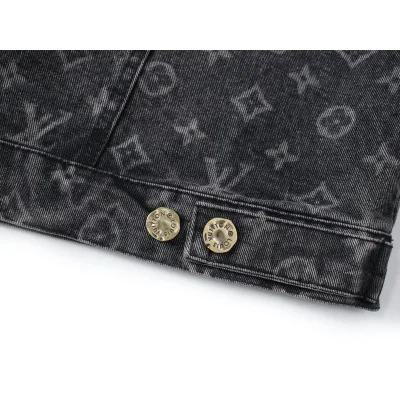 Джинсовая Куртка Louis Vuitton Half Filled With Logos "Black/Gray" фото № 7