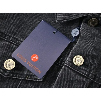 Джинсовая Куртка Louis Vuitton Half Filled With Logos "Black/Gray" фото № 8