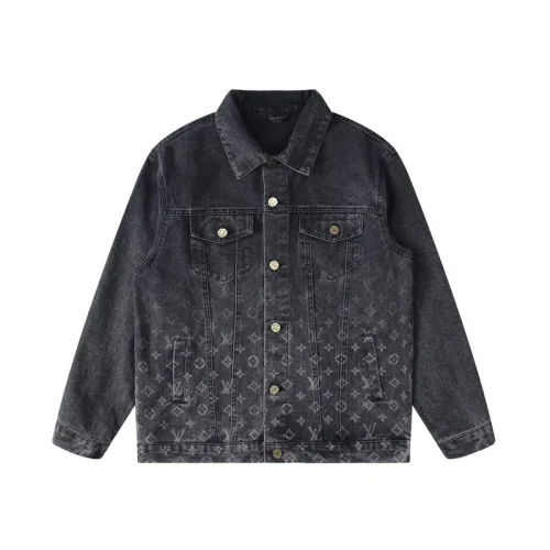 Джинсовая Куртка Louis Vuitton Half Filled With Logos "Black/Gray"