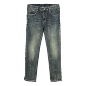 Джинсы Burberry Backside Brown Stripe Silver Warrior And Horse "Blue"