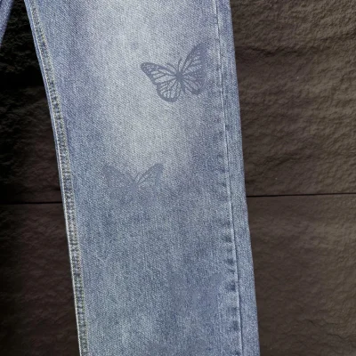 Джинсы Chrome Hearts Butterfly "Gray/Denim" фото № 7