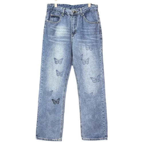 Джинсы Chrome Hearts Butterfly "Gray/Denim"