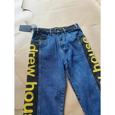 Джинсовые Штаны New Drew House Smiling Face "Blue" фото № 3