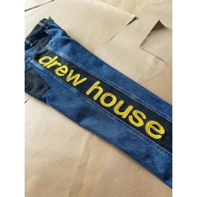 Джинсовые Штаны New Drew House Smiling Face "Blue" фото № 7