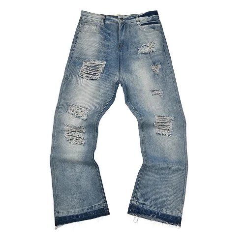 Джинсы Gallery Dept. LA Flare Heavily Distressed "Blue"