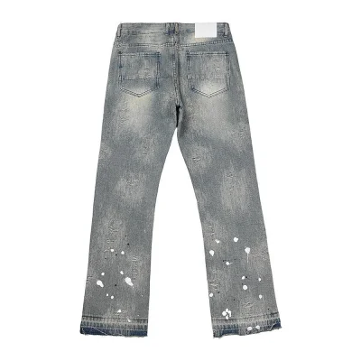 Джинсы Gallery Dept. LA Flare Distressed Splash "Grey" фото № 2