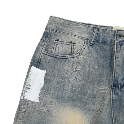 Джинсы Gallery Dept. LA Flare Distressed Splash "Grey" фото № 5