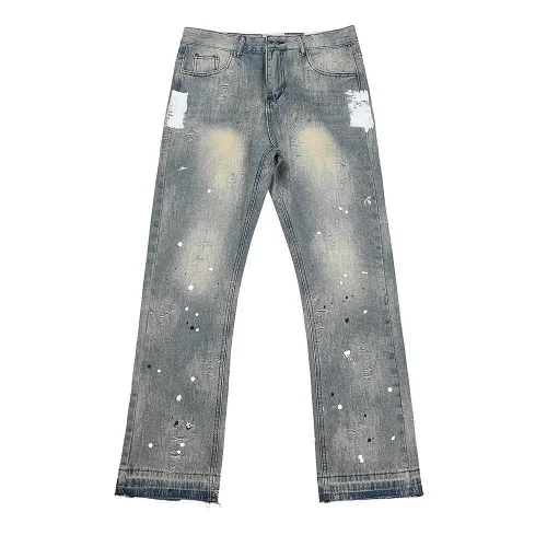 Джинсы Gallery Dept. LA Flare Distressed Splash "Grey"