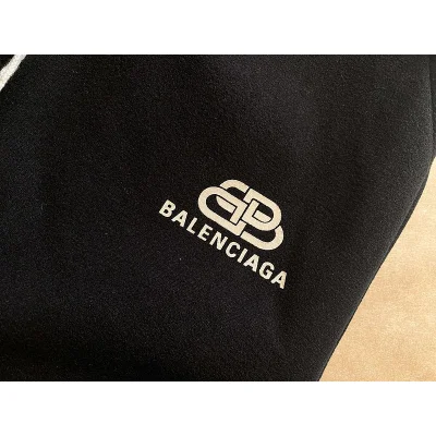 Штаны Balenciaga No Pockets And Smal Front Logo "Black" фото № 7