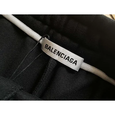 Штаны Balenciaga No Pockets And Smal Front Logo "Black" фото № 8