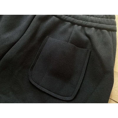 Штаны Balenciaga No Pockets And Smal Front Logo "Black" фото № 4