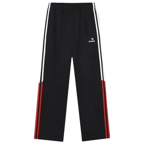 Штаны Balenciaga With Red And White Stripe "Black"