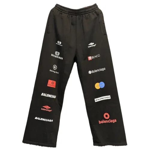 Штаны Balenciaga With Logos "Black"
