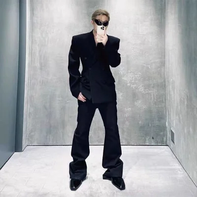 Джинсы Balenciaga Palazzo "Black" фото № 7