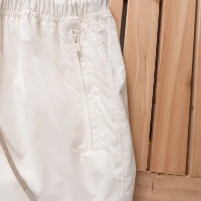 Штаны Fear Of God Pockets With Zippers And Bottom Elastic Bands "White" фото № 2