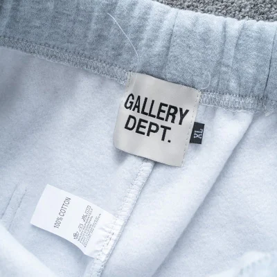 Штаны Gallery Dept With Text Logo - Cotton "Gray" фото № 6