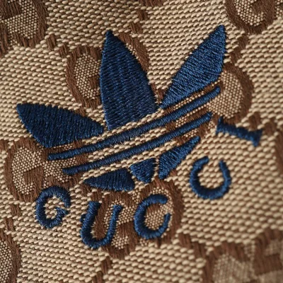 Штаны Gucci X Adidas Branded "Brown" фото № 7