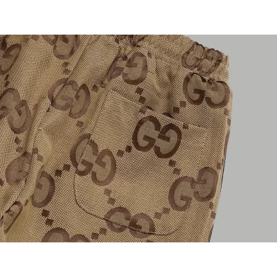 Штаны Gucci With Red Stripes On The Sides "Brown" фото № 2