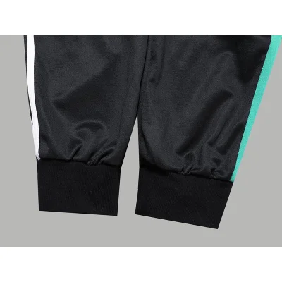 Штаны Gucci X Adidas Having Turquoise Stripe "Black" фото № 3