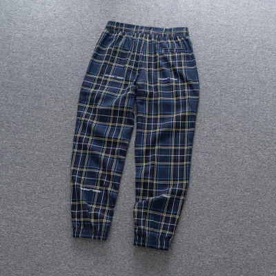 Штаны Off White Checkered "Blue" фото № 3