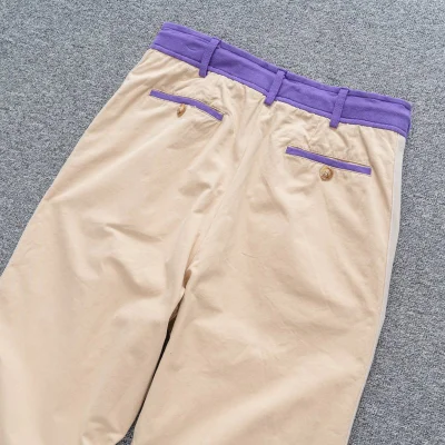 Штаны Palm Angels With Stripes On Shoelaces "Cream" фото № 4