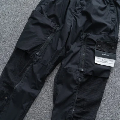 Штаны Stone Island With Mesh "Black" фото № 2