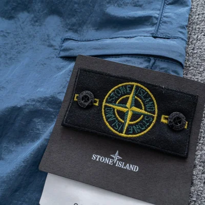 Штаны Stone Island With Soft Shell "Blue" фото № 7