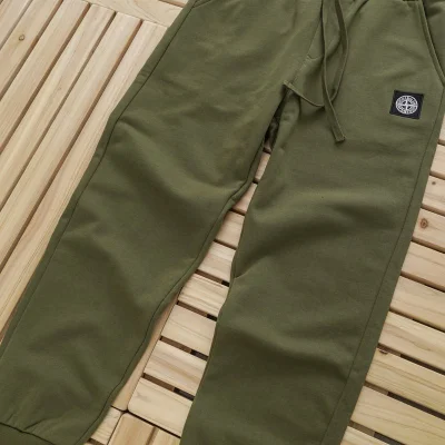 Штаны Stone Island With Patch - In Monochrome Style "Green" фото № 4